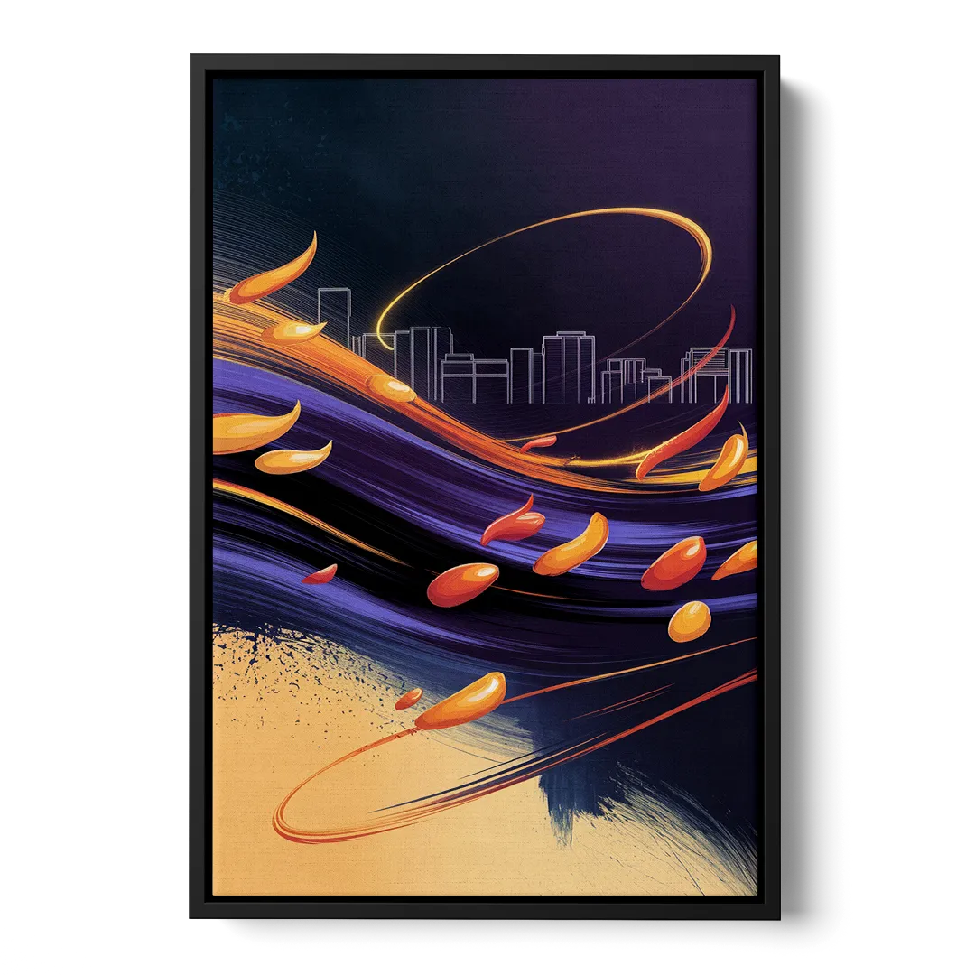 Phoenix Sports Team Pride - Black Frame Canvas