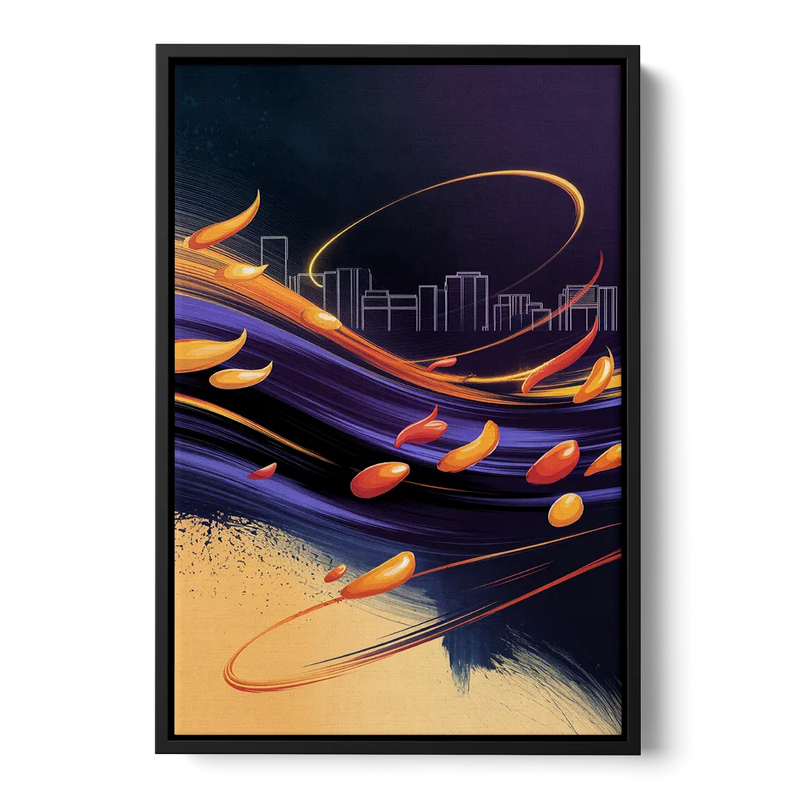 Phoenix Sports Team Pride - Black Frame Canvas