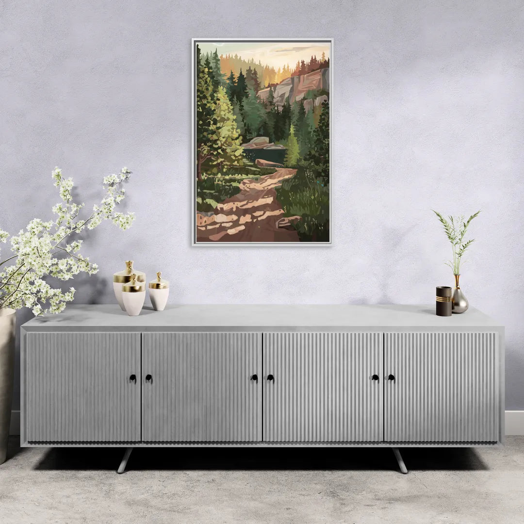 Ontario Scenic Trails - Living Room White Frame Canvas