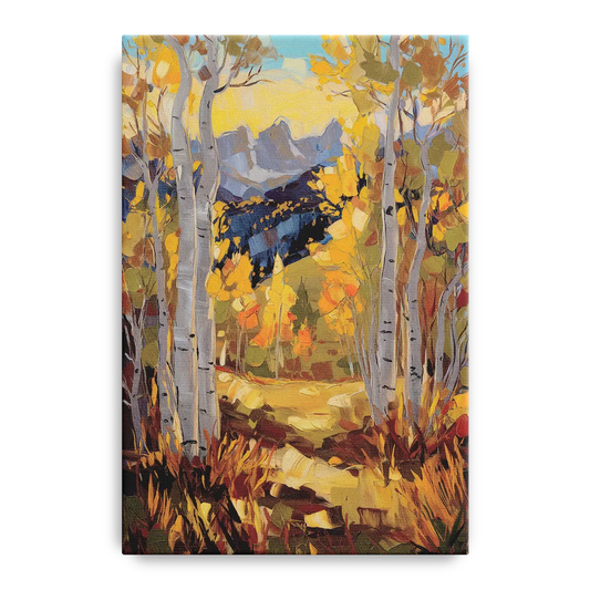 Telluride Autumn Aspen Forest - Canvas Wall Art
