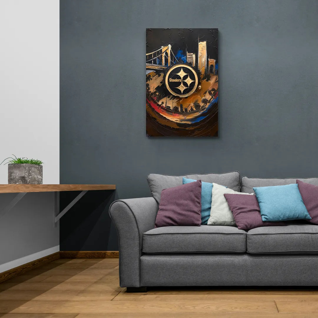 Pittsburgh Steelers Fan Pride - Canvas Wall Art Living Room