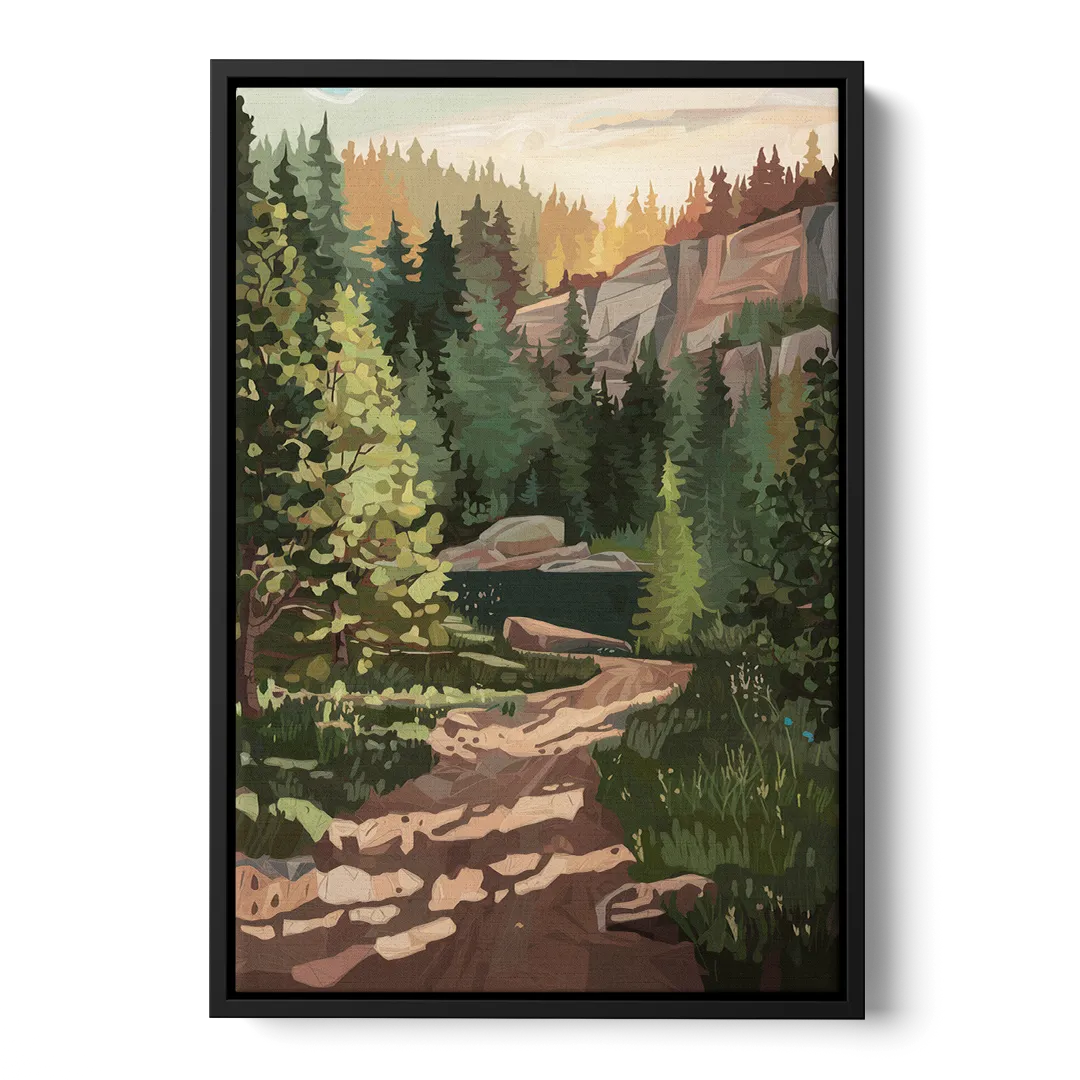 Ontario Scenic Trails - Black Frame Canvas