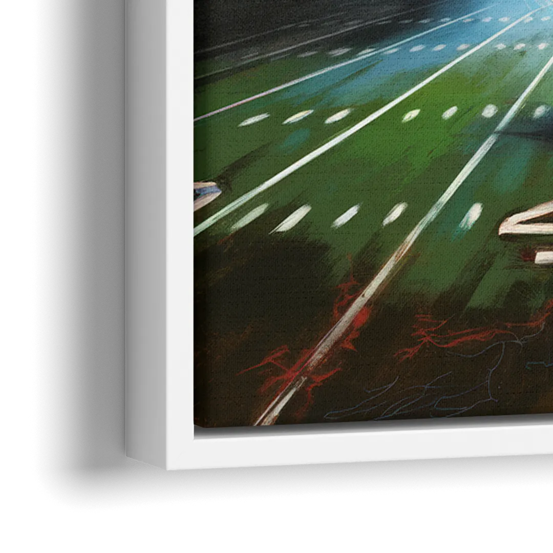 Buffalo Bills Football Pride - Close-Up White Frame Canvas