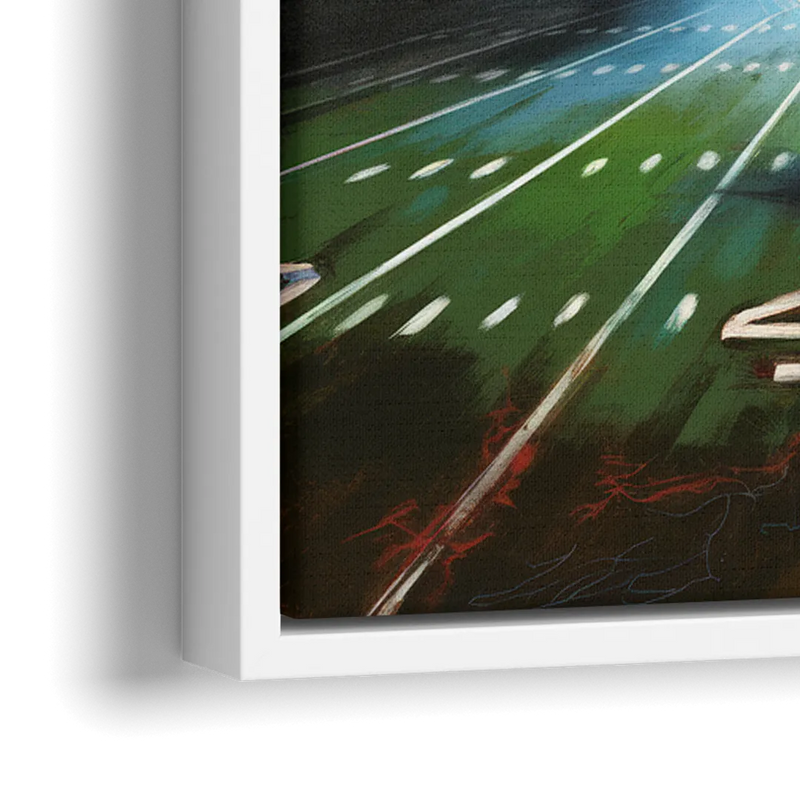 Buffalo Bills Football Pride - Close-Up White Frame Canvas