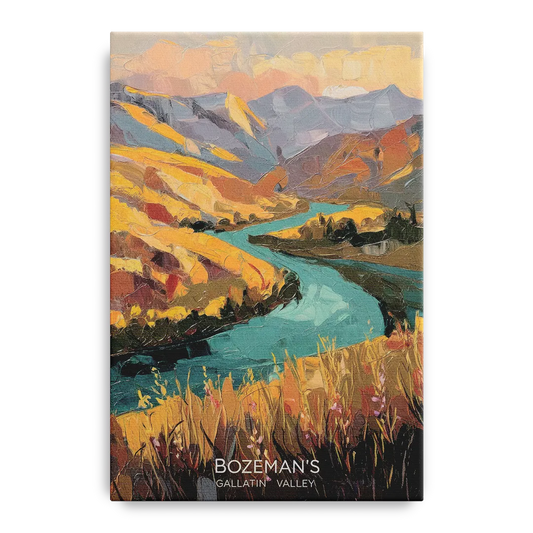 Bozeman Gallatin Valley - Canvas Wall Art