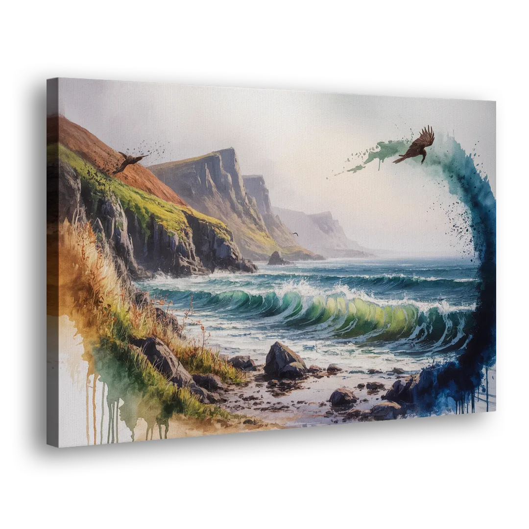 Celtic Coastline - Canvas Print Art Sides