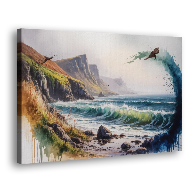 Celtic Coastline - Canvas Print Art Sides