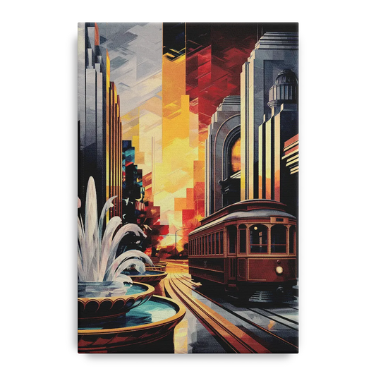 Kansas City Cultural Icons - Canvas Wall Art