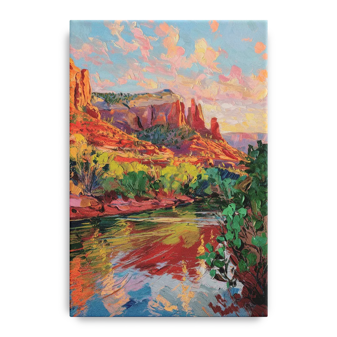 Sedona Scenic Canyon Vibes - Canvas Wall Art