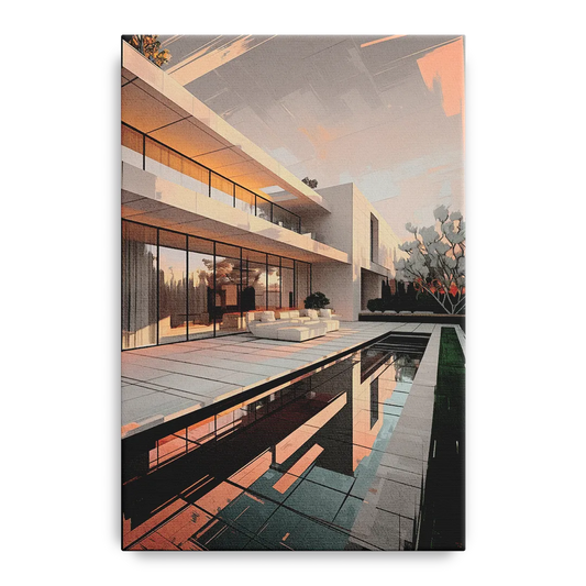 Plano Modern Architecture - Canvas Wall Art