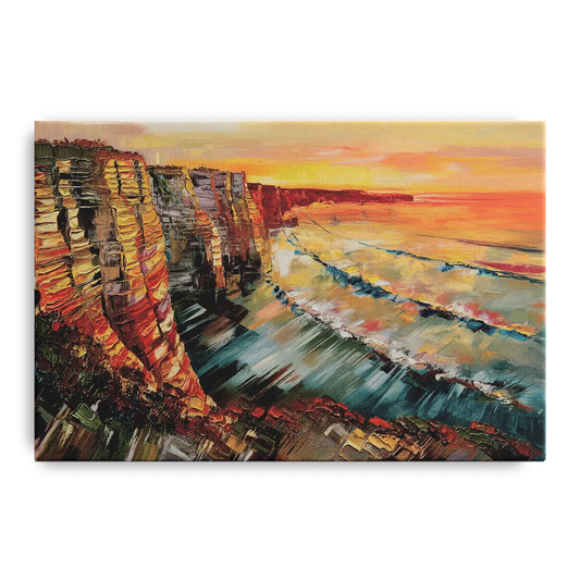 San Diego Sunset Cliffs - Canvas Wall Art