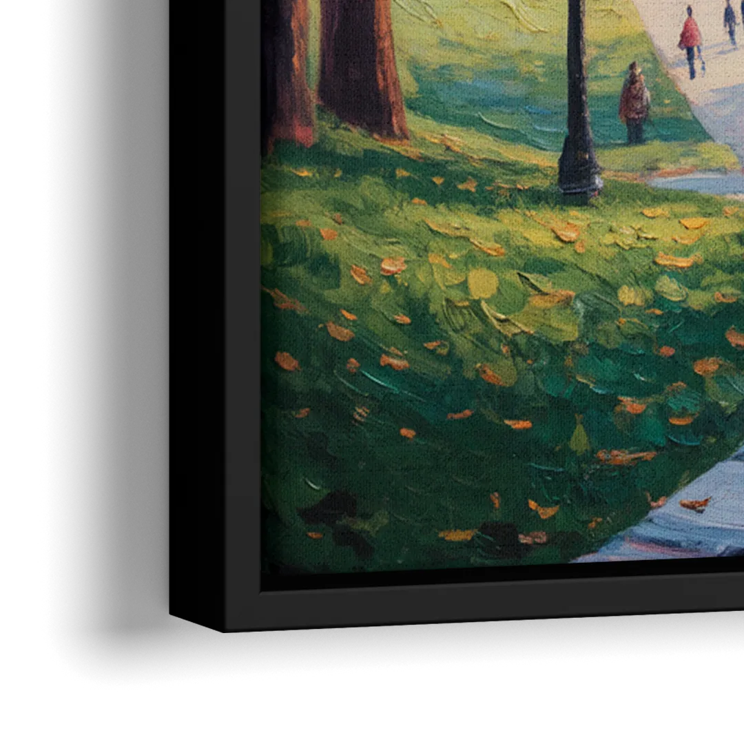 McGill University Montreal - Close-Up Black Frame Canvas