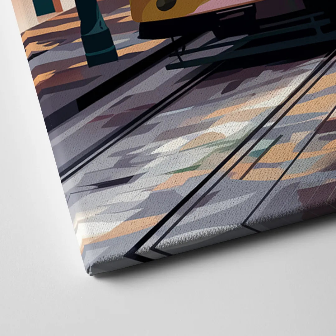 New Orleans Historic Streetcars Canvas Close Up