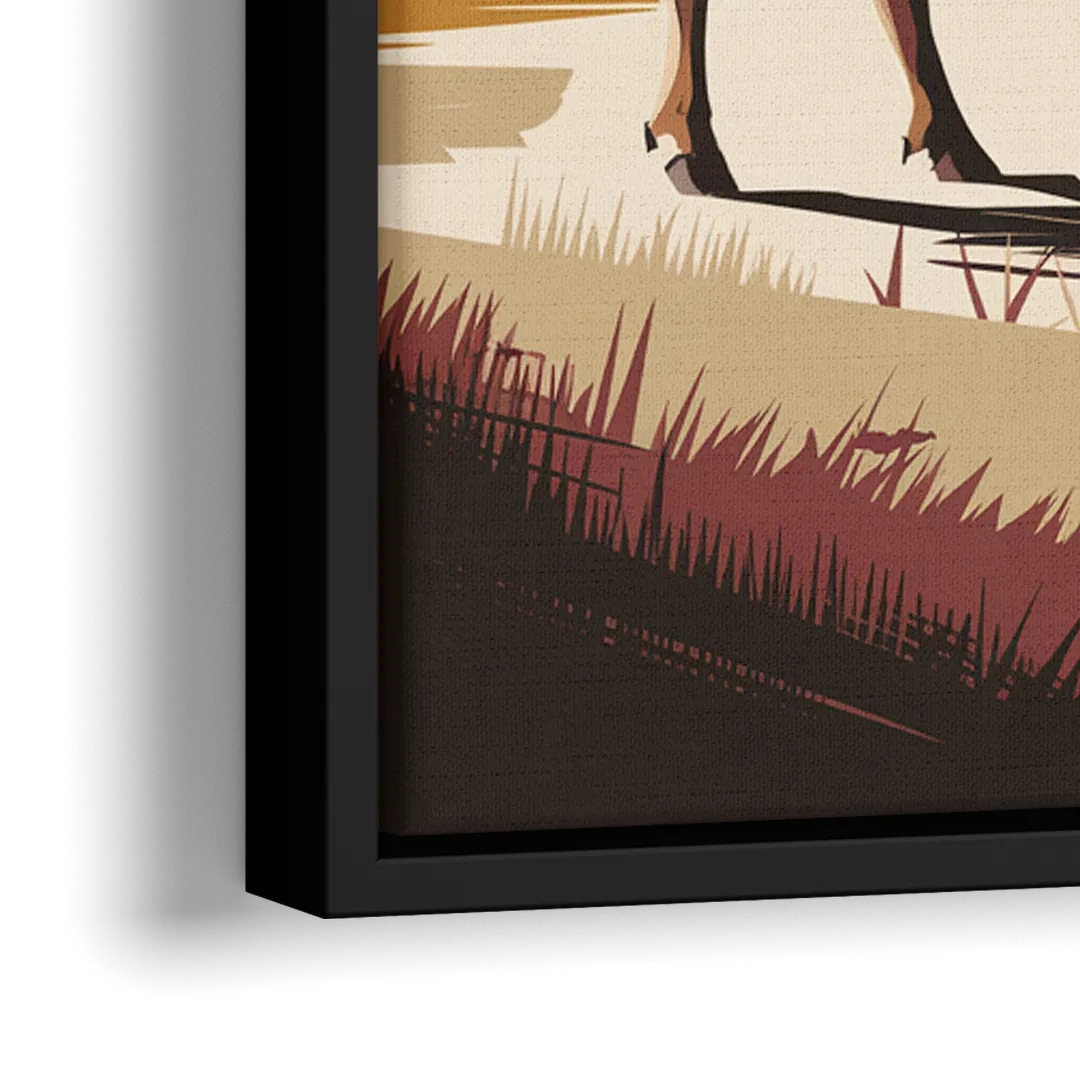 Buffalo Industrial Heritage - Close-Up Black Frame Canvas