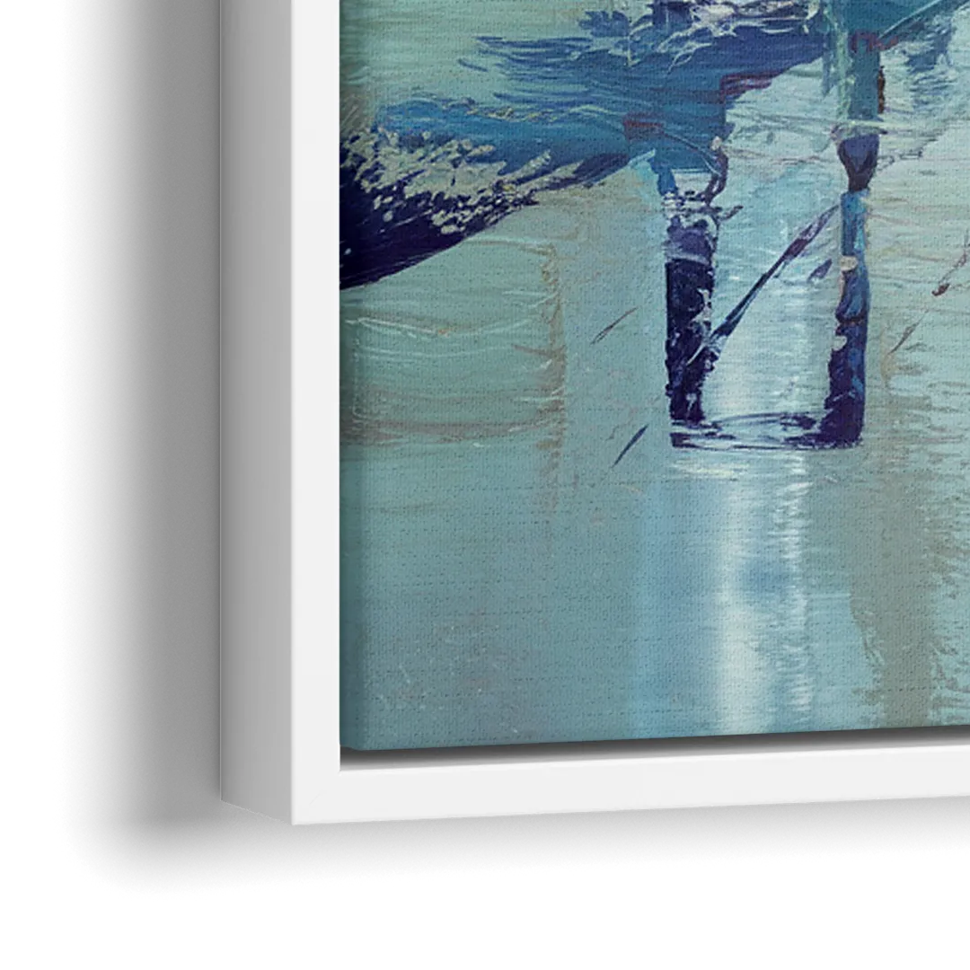 Corpus Christi Harbor Bridge - Close-Up White Frame Canvas
