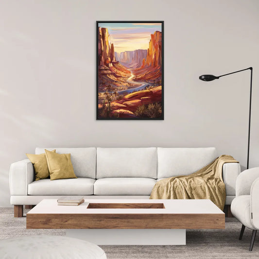 Mesa Nature Escape - Living Room Black Frame Canvas