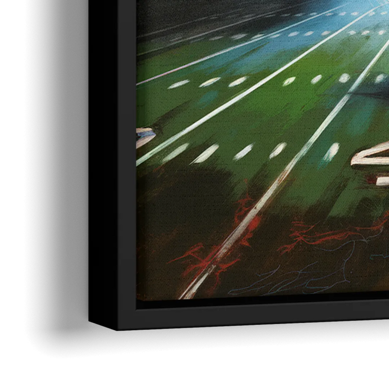 Buffalo Bills Football Pride - Close-Up Black Frame Canvas