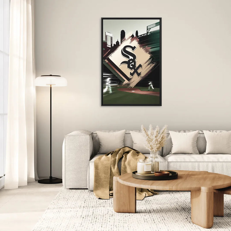 Chicago White Sox Legacy - Living Room Black Frame Canvas