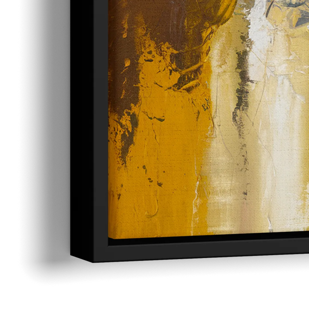 Corona Golden Hour - Close-Up Black Frame Canvas