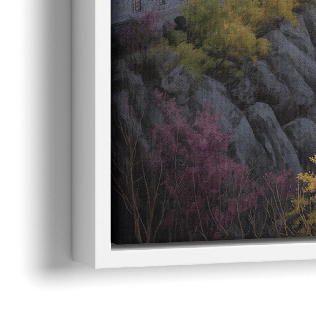 Citadel of Quebec - Close-Up White Frame Canvas