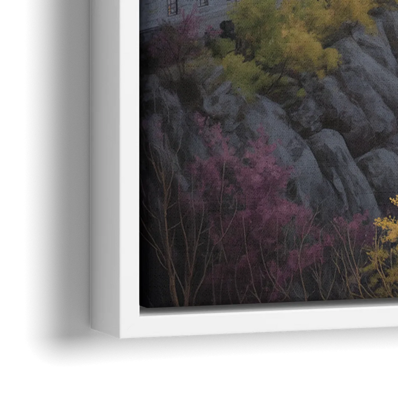 Citadel of Quebec - Close-Up White Frame Canvas