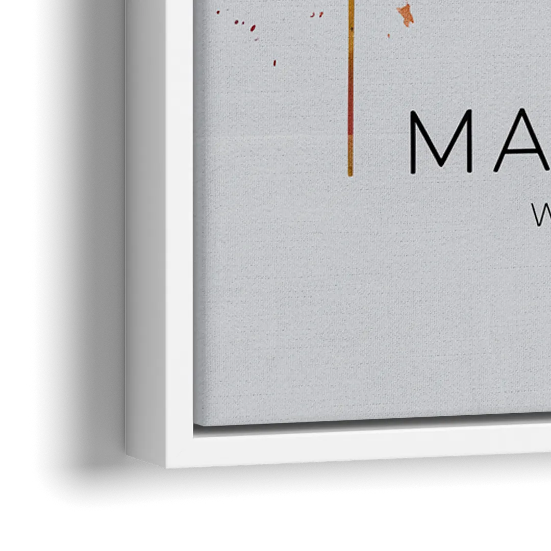 Madison Iconic Landmarks - Close-Up White Frame Canvas