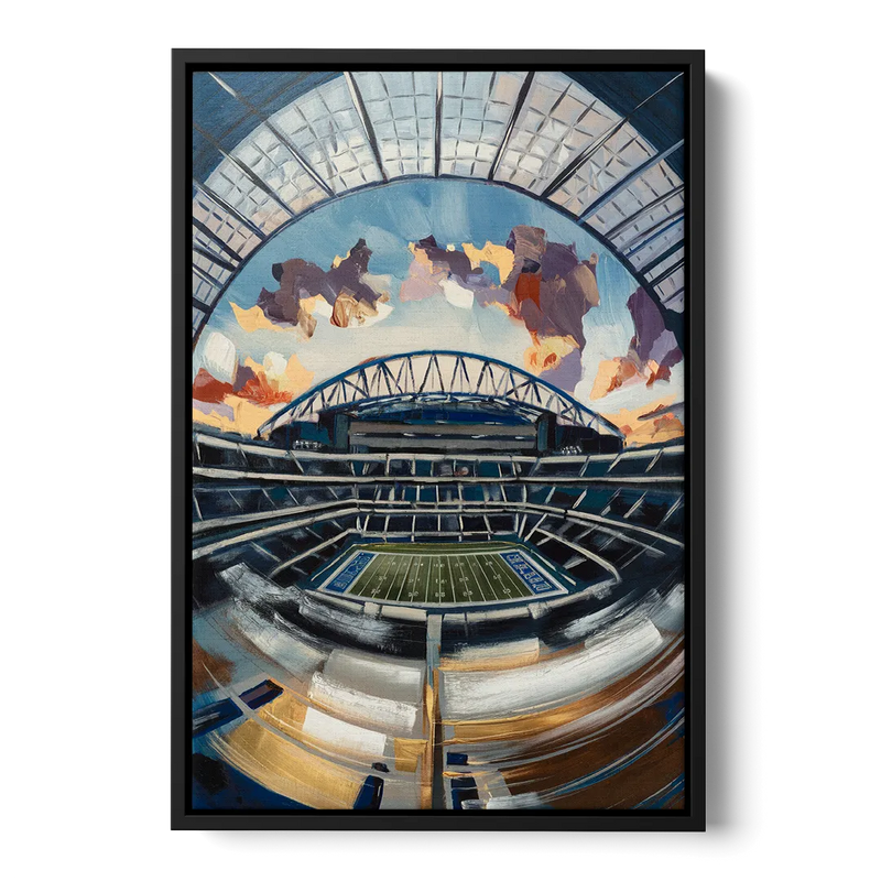 Dallas Cowboys Stadium - Black Frame Canvas