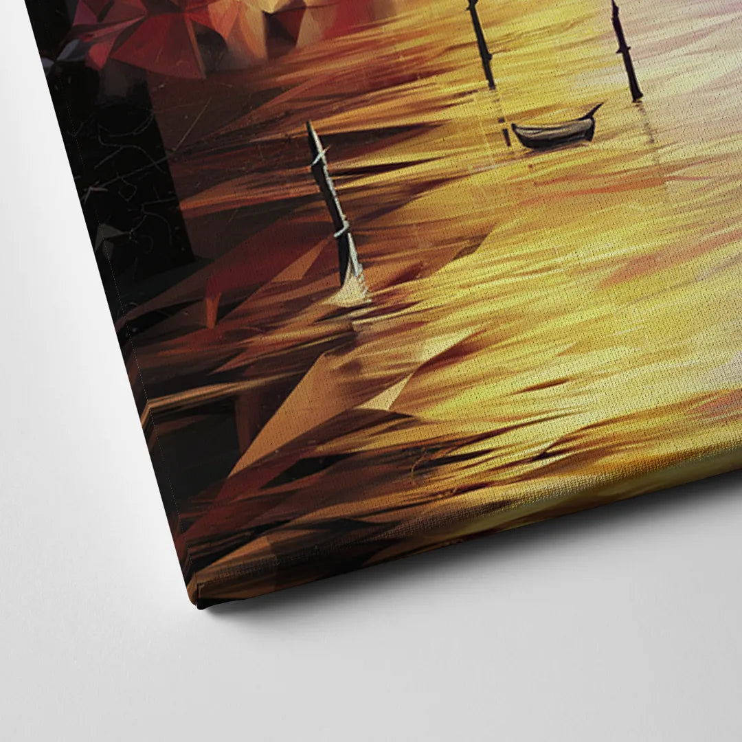 Oxford Cityscape Sunset Canvas Close Up