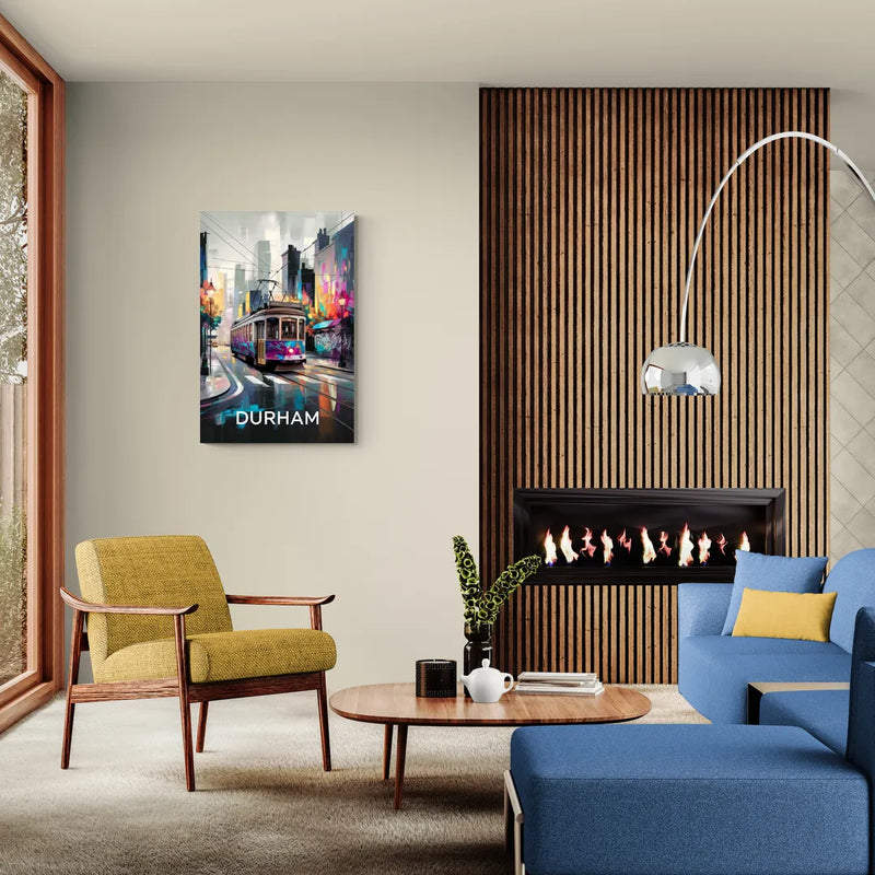 Durham Street Art Vibes - Canvas Wall Art Living Room