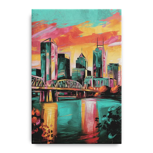 Tulsa Downtown Vibes - Canvas Wall Art