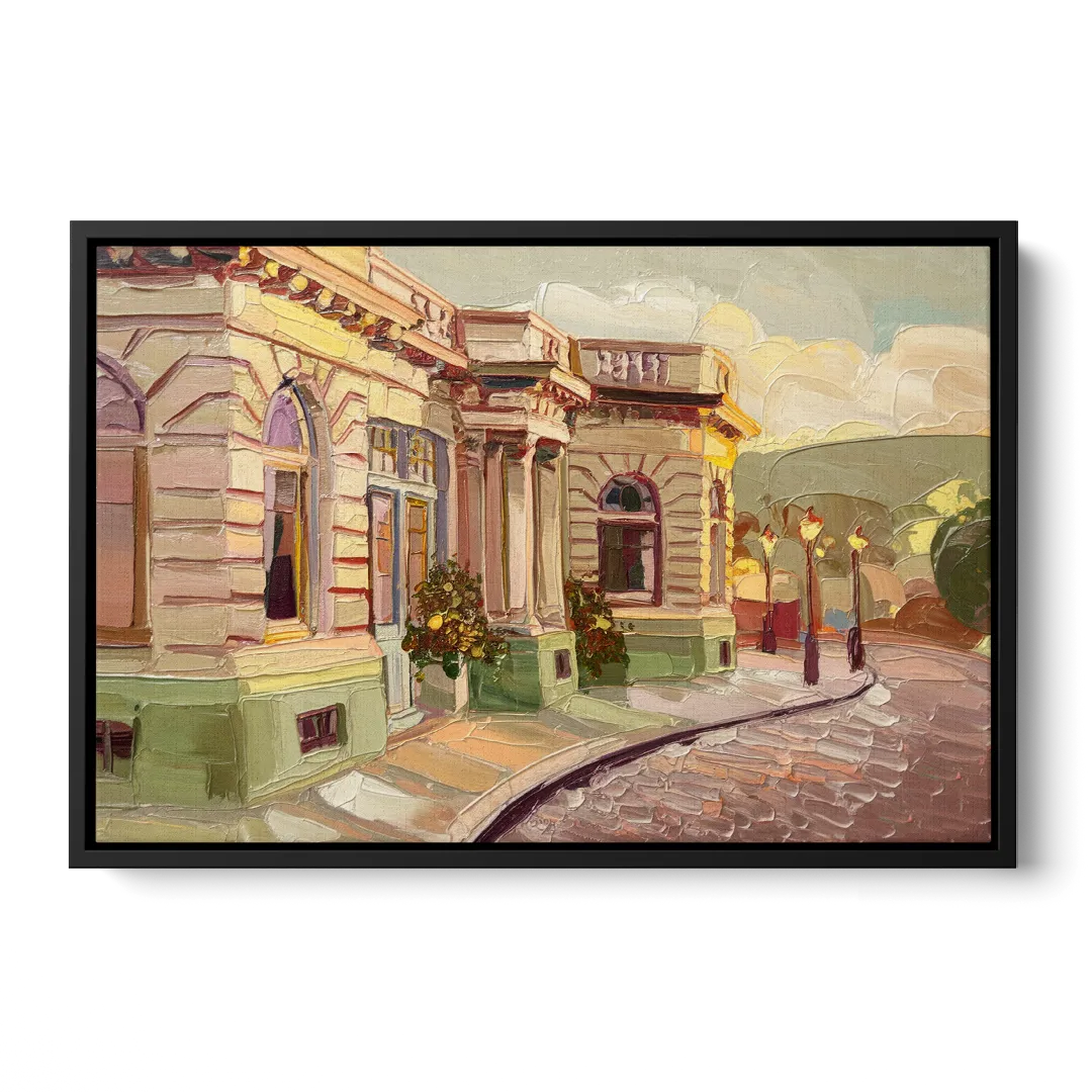 Dunedin Historic Architecture - Black Frame Canvas