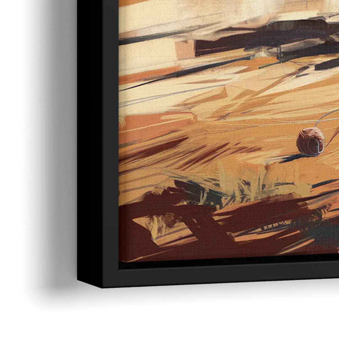 Tombstone Arizona Frontier - Close-Up Black Frame Canvas