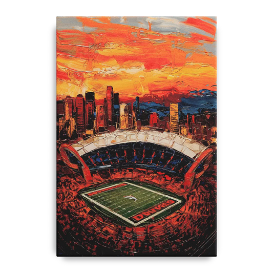 Denver Broncos Stadium - Canvas Wall Art