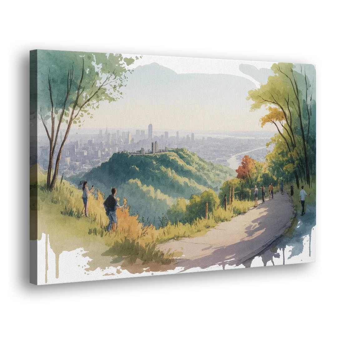 Mount Royal Lookout - Canvas Print Art Sides