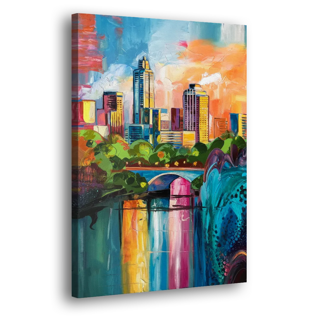 Austin Street Art Culture - Canvas Print Art Sides