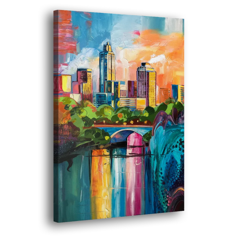 Austin Street Art Culture - Canvas Print Art Sides