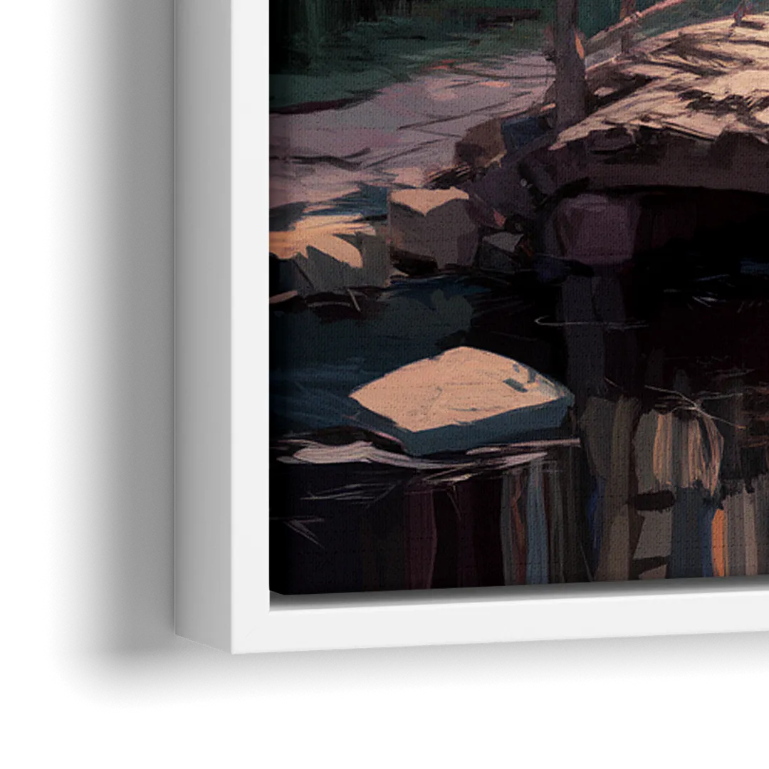 New Hope Rustic Charm - Close-Up White Frame Canvas