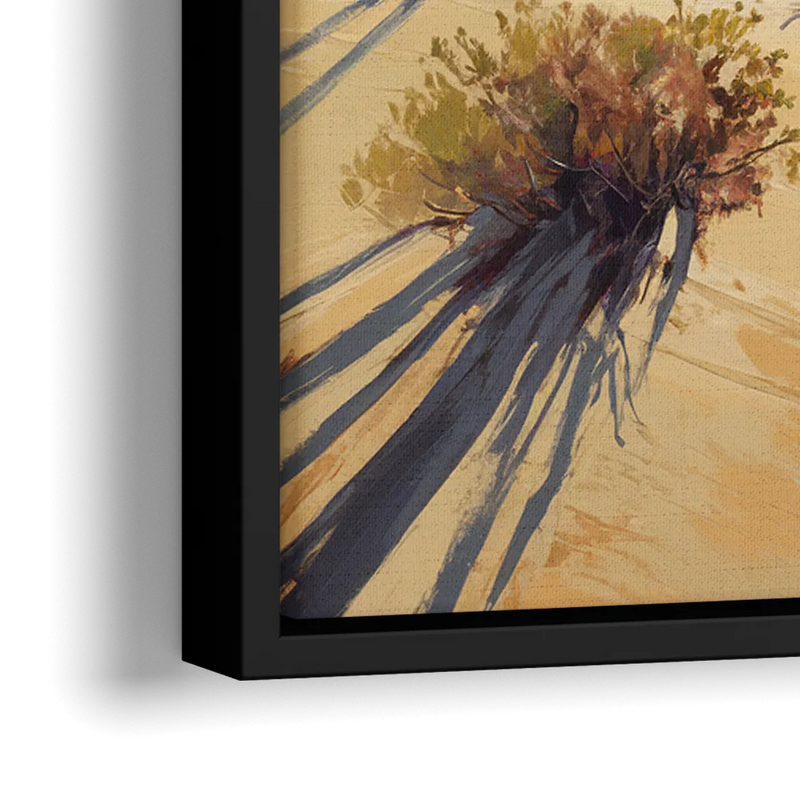 Bisbee Desert Sunrise - Close-Up Black Frame Canvas