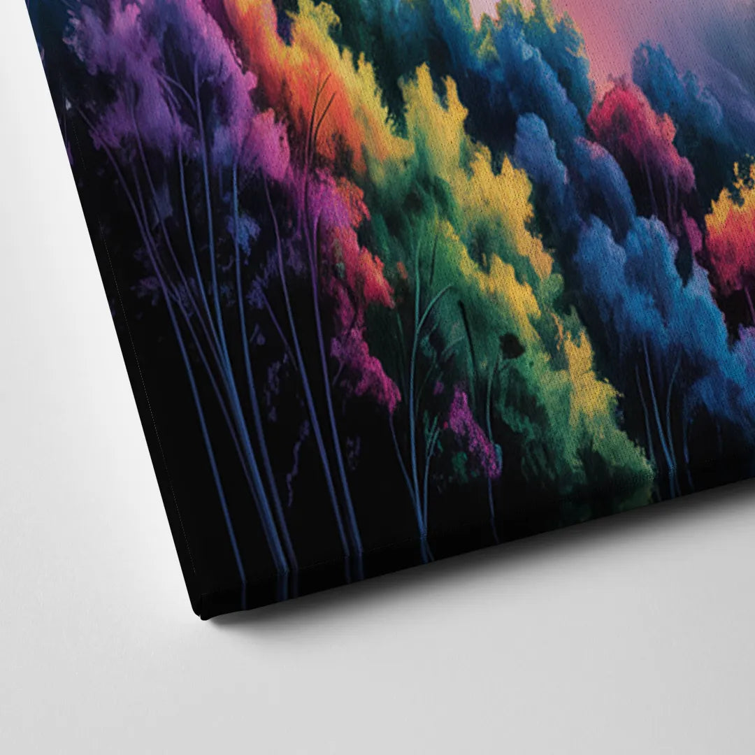 Niagara Falls Light Show Canvas Close Up