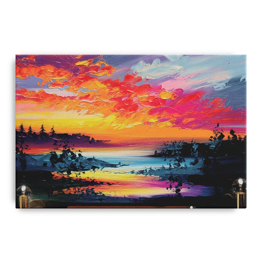 Mckinney Vibrant Sunset - Canvas Wall Art