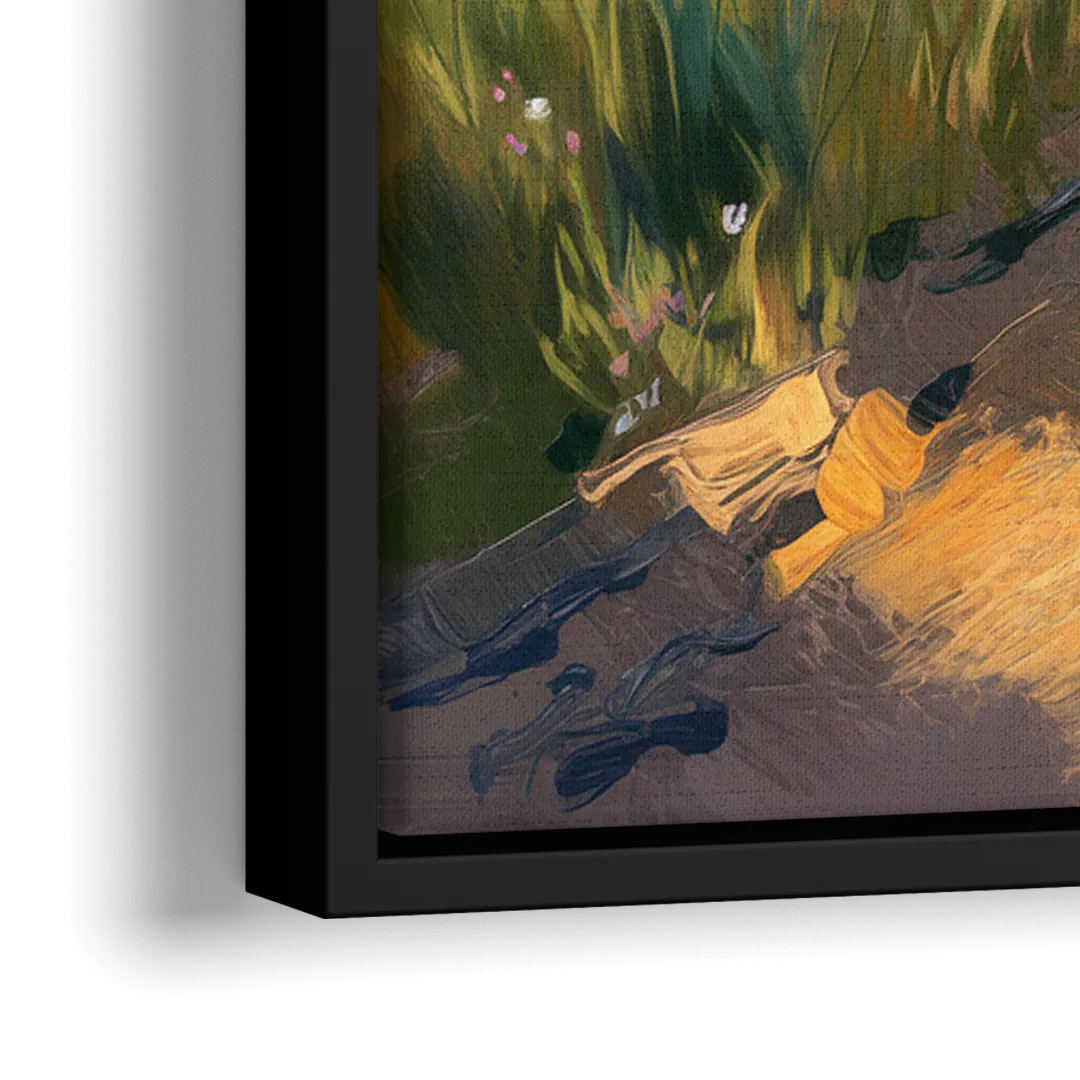 Bozeman Nature Trails - Close-Up Black Frame Canvas