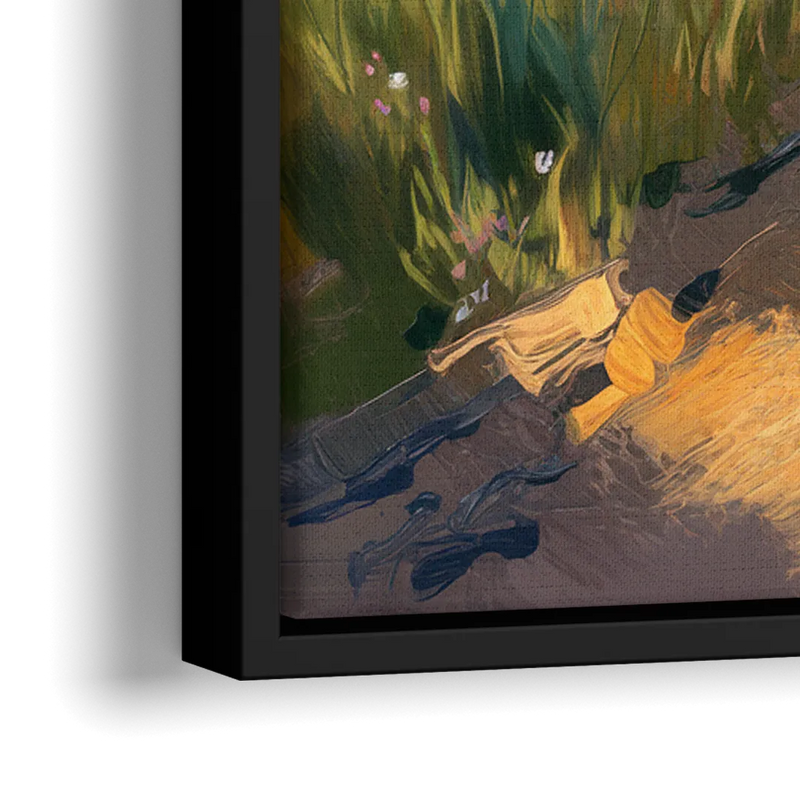 Bozeman Nature Trails - Close-Up Black Frame Canvas