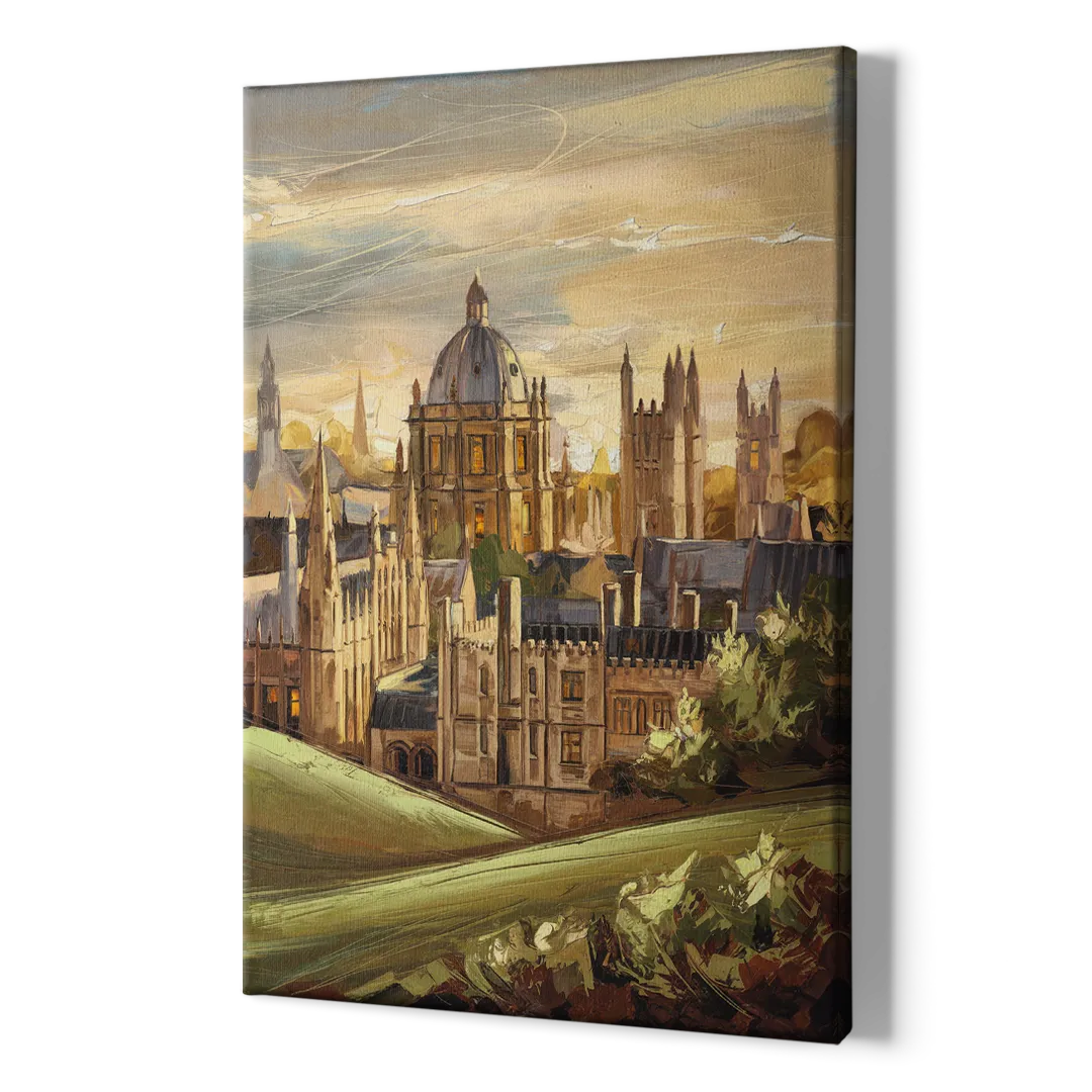 Oxford Dreaming Spires - Canvas Print Art Sides