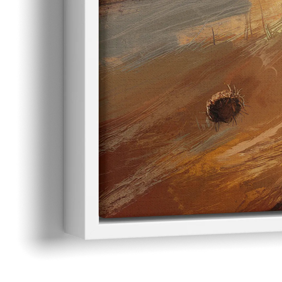 Tombstone Western Heritage - Close-Up White Frame Canvas