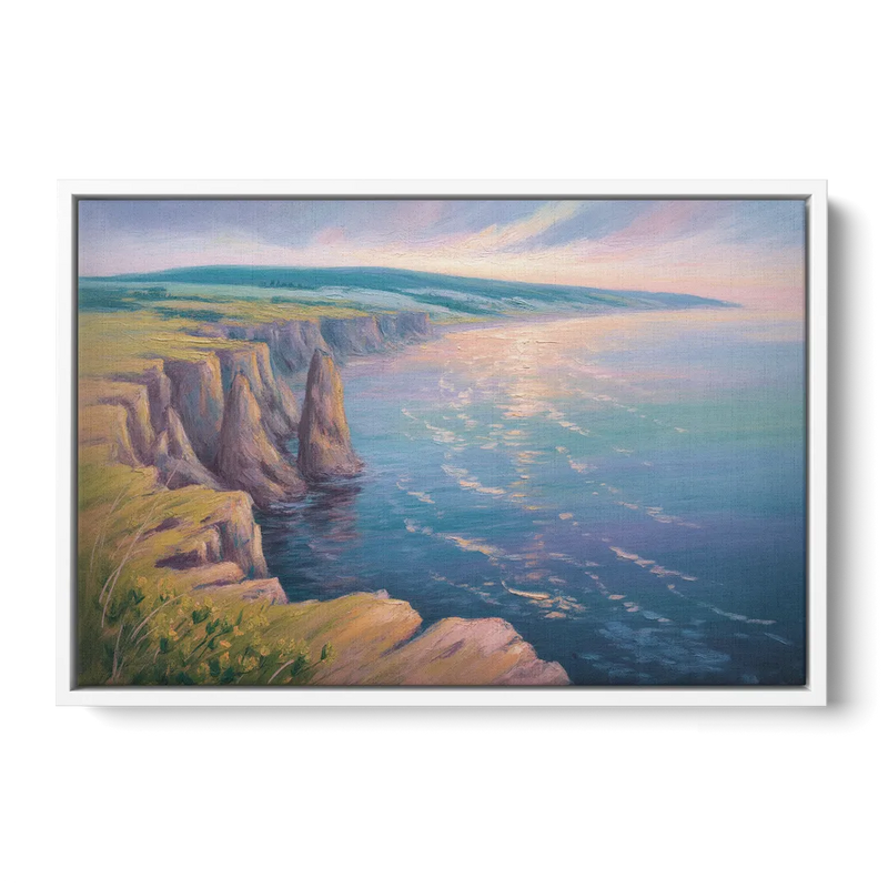 Cape Breton Highlands - White Frame Canvas