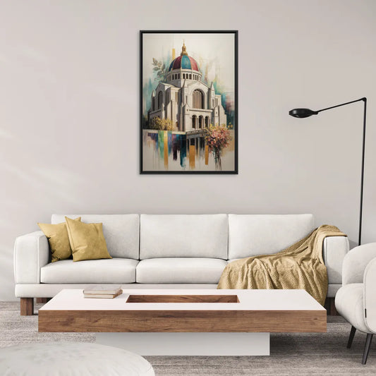 Saint Josephs Oratory - Living Room Black Frame Canvas