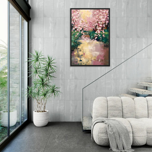 Denver Cherry Creek Charm - Living Room Black Frame Canvas