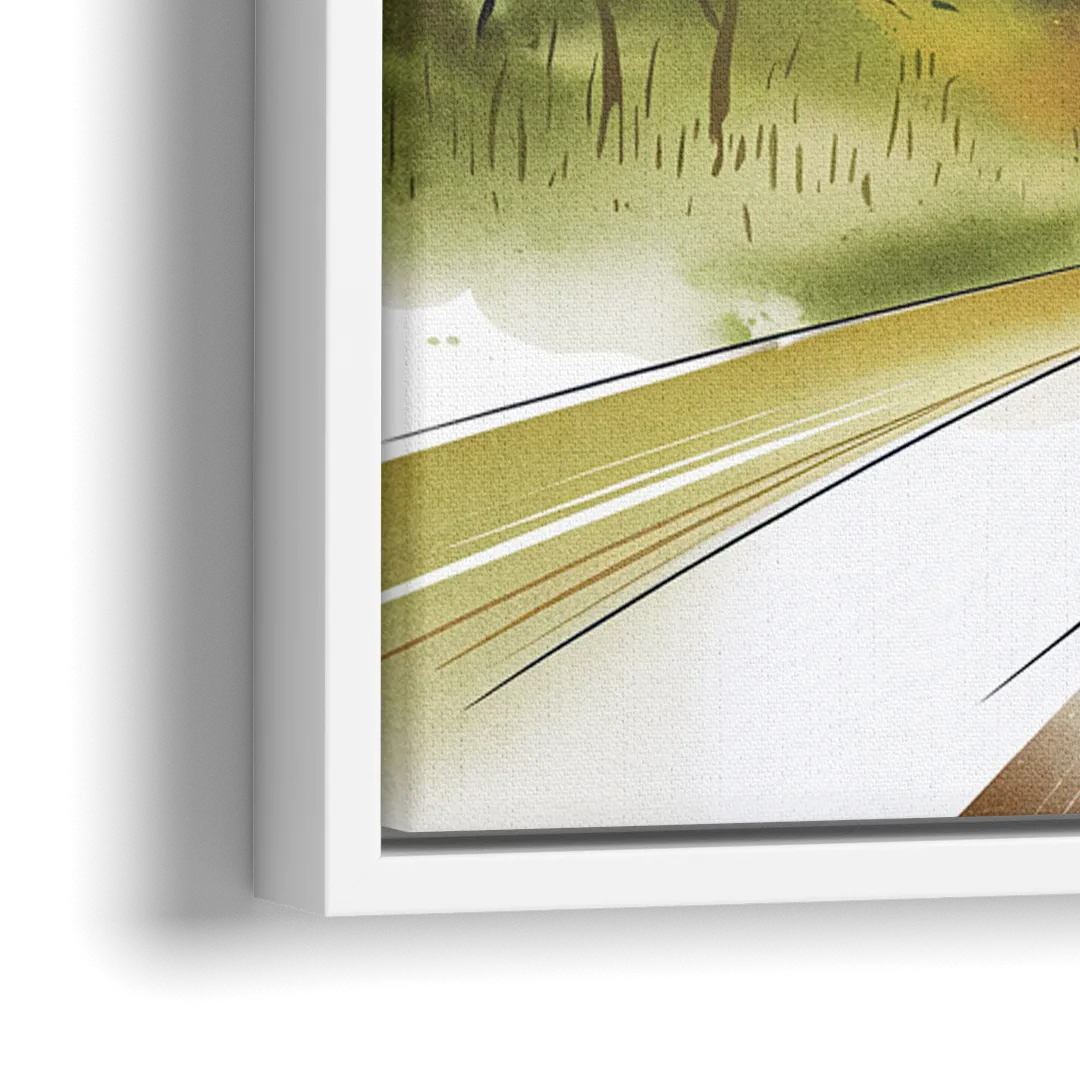 Durham Cultural Landmarks - Close-Up White Frame Canvas