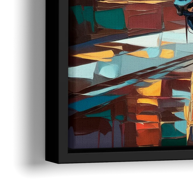 Buffalo Elmwood Village Vibes - Close-Up Black Frame Canvas