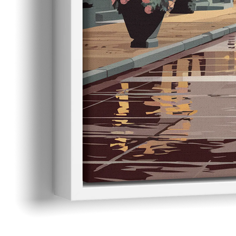 Ashland Historic Downtown - Close-Up White Frame Canvas